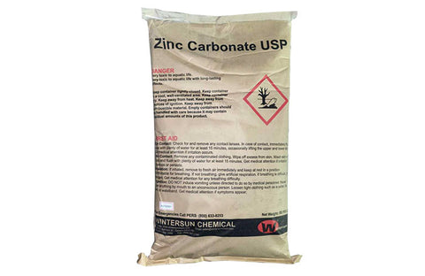 Zinc Carbonate [CAS_51839-25-9] [Zn2(OH)2CO3] USP White Solid 55.12 LB Bag