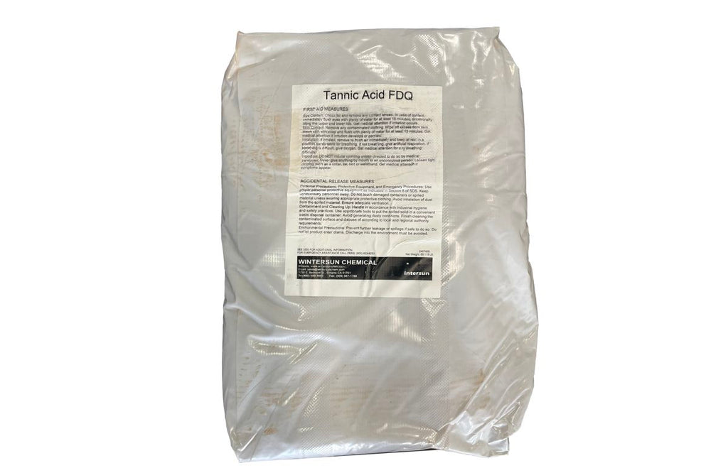 Tannic Acid FDQ [C76H52O46 ] [CAS_1401-55-4] Reddish Brown Powder (55.12 Lb Bag)